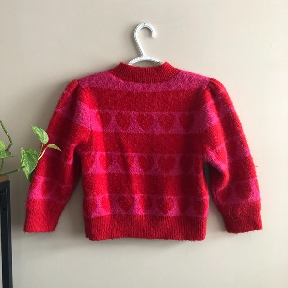 Zara hearts sweater, M - Picture 4 of 5